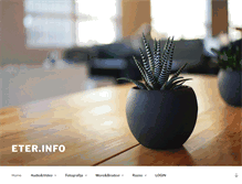 Tablet Screenshot of eter.info